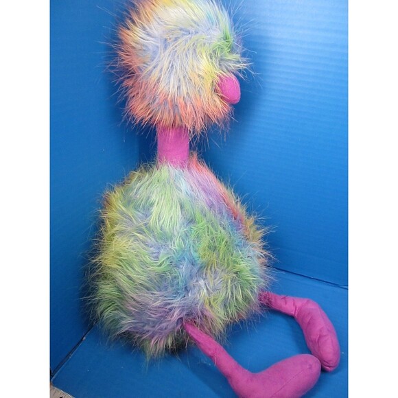 JellyCat Rainbow Pompom Ostrich Plush Stuffed Animal Bird Toy 21" - Picture 10 of 11